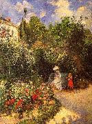Camille Pissarro El Jarden de Pontoise oil painting reproduction